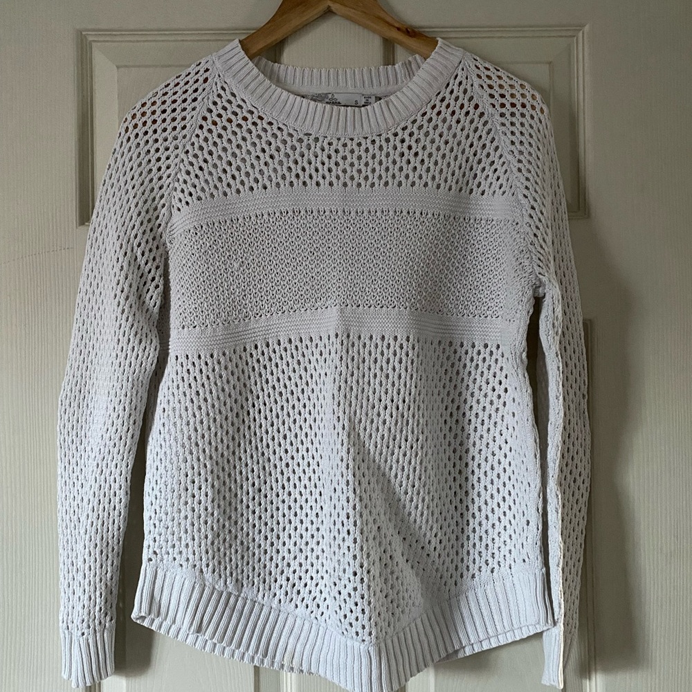 Prana White Sweater